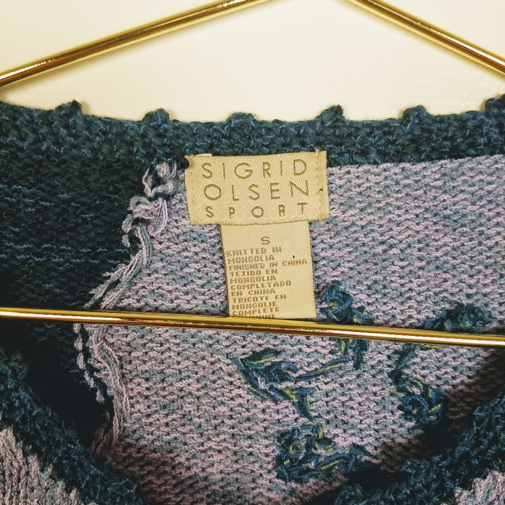 Sigrid Olson Multicolored Cardigan Small - image 4